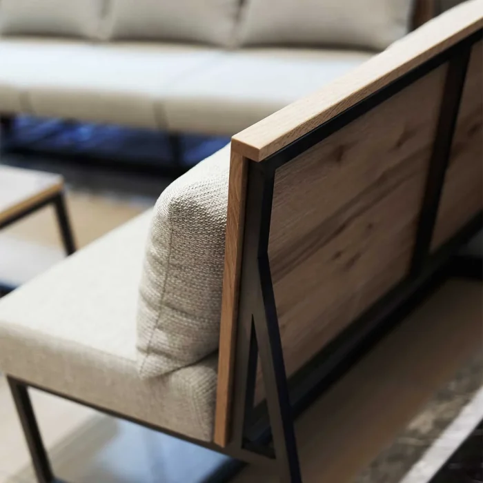 ナラ レッドオーク 木製椅子 店舗家具 ラウンジチェア ロビーチェア