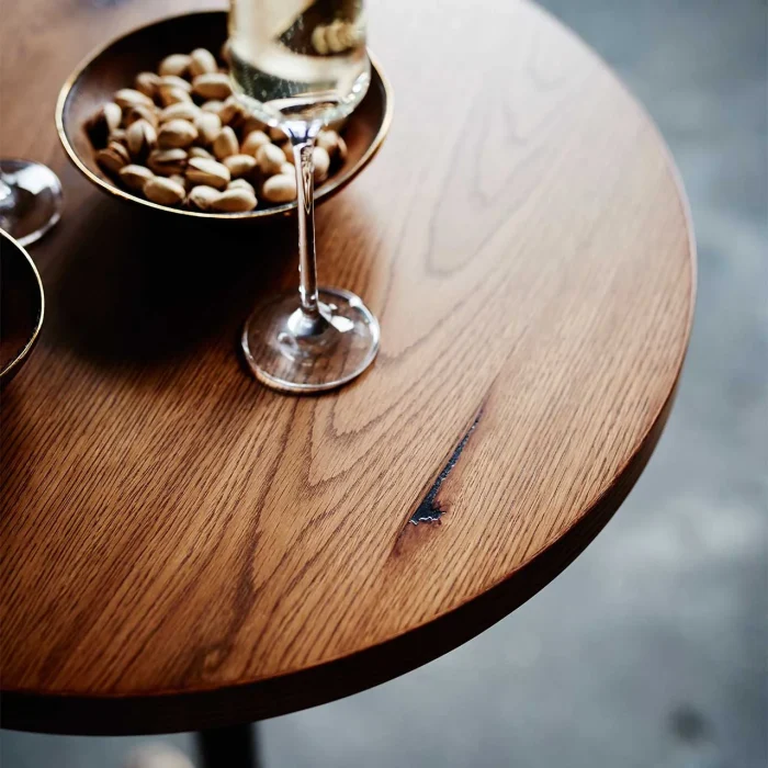 テーブル 天板 オーク 無垢 天然木 店舗家具 業務用家具 節あり 丸テーブル