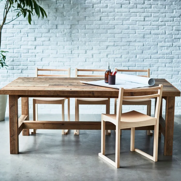 テーブル 古材 天板 サステナブル  天然木 店舗家具 業務用家具 