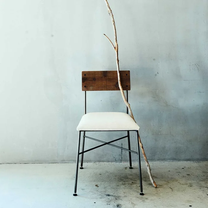 アームレスチェア 木製椅子 スチールチェア  店舗家具 